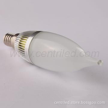 High Brightness Silver E14 1W Candle LED Bulb Lighting